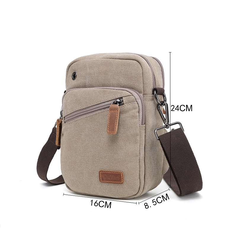 Small Canvas Shoulder Bag MF 8076 (Burgundy) – Davan Designs