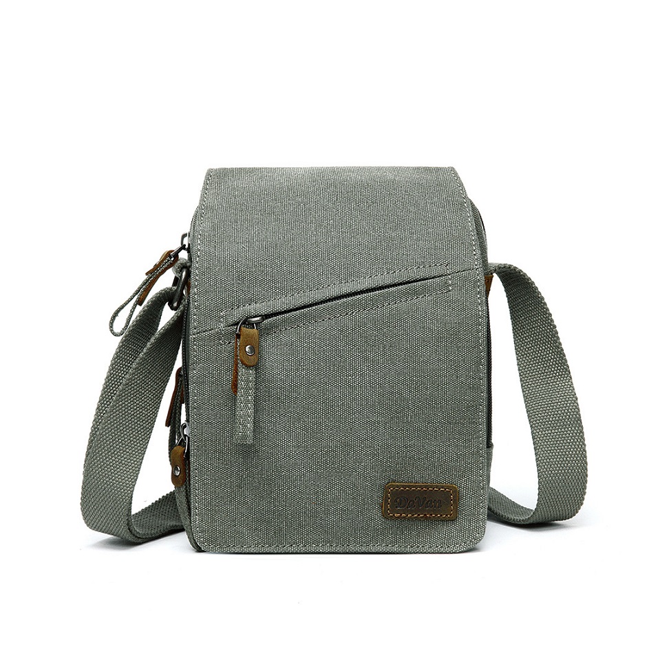 Small Canvas Shoulder Bag SB 393A (Green) – Davan Designs